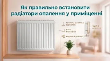 Як правильно встановити радіатори опалення у приміщенні