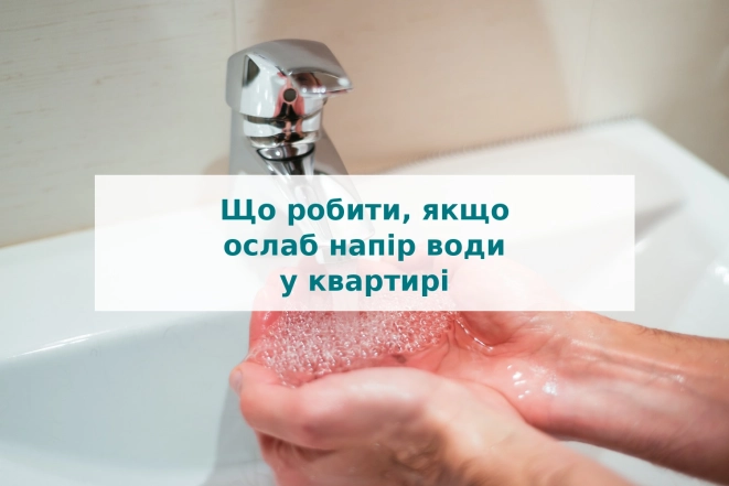 Що робити, якщо ослаб напір води у квартирі