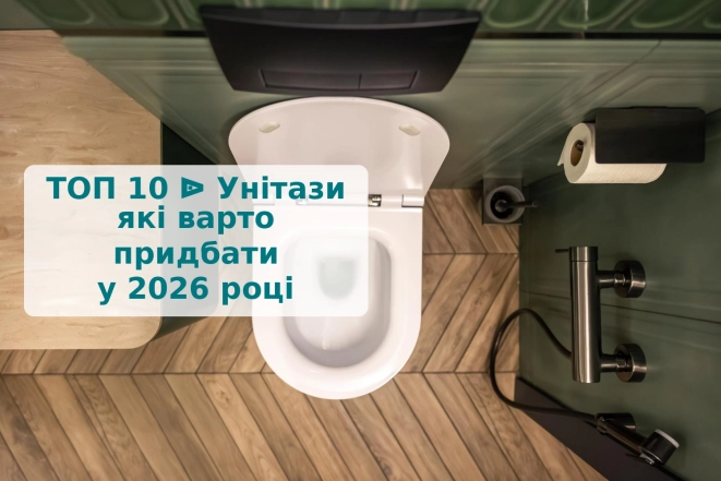 ТОП 10 ᐉ Унітази, які варто придбати у 2026 році