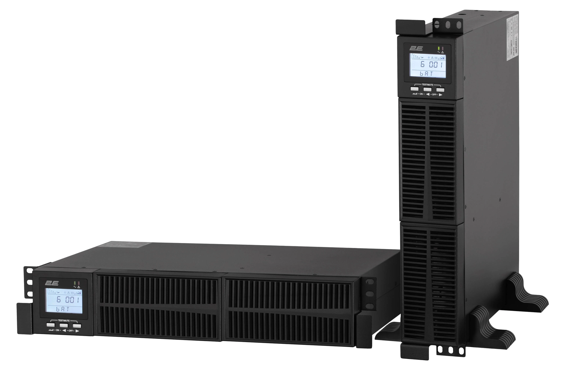 Джерело безперебійного живлення 2E OD1000RT, 1000VA/900W, RT2U, LCD, USB, 2xSchuko
