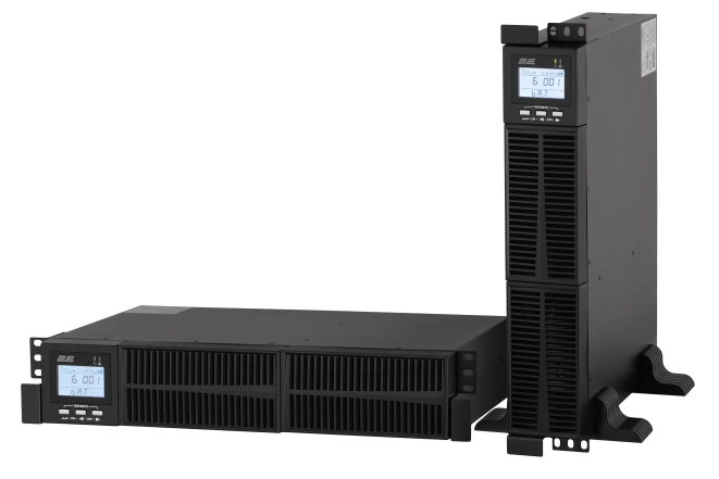 Джерело безперебійного живлення 2E OD1000RT, 1000VA/900W, RT2U, LCD, USB, 2xSchuko
