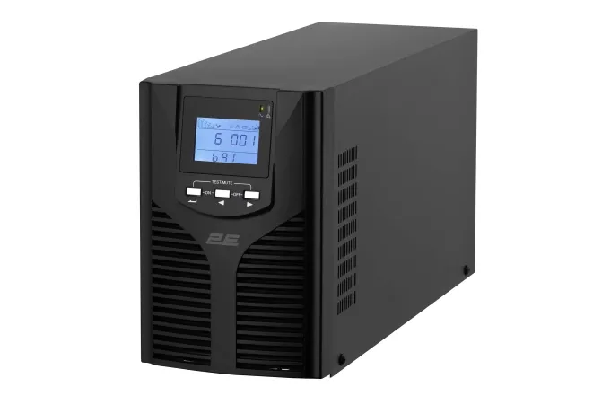 Источник бесперебойного питания 2E OD2000, 2000VA/1800W, LCD, USB, 3xSchuko