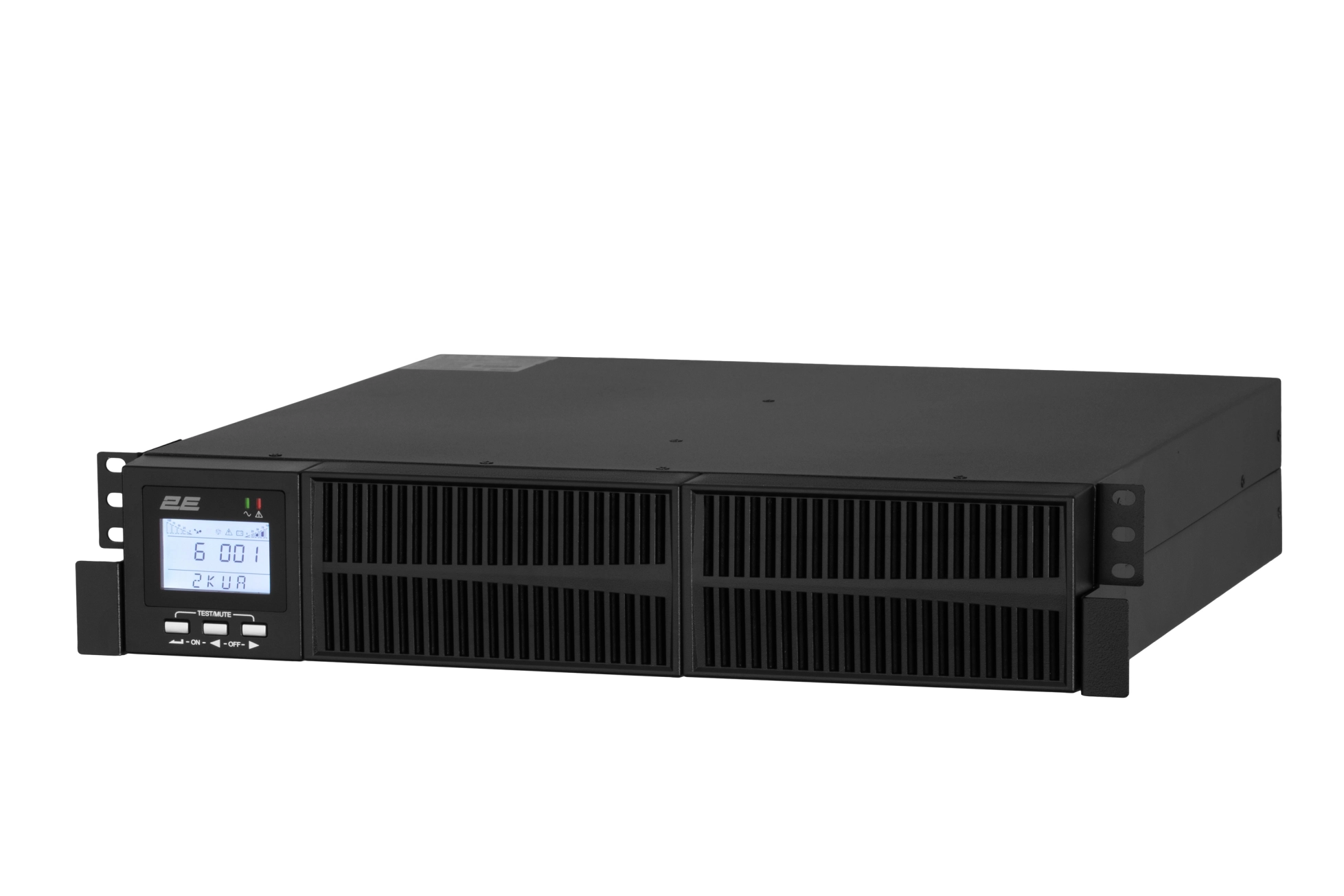 Джерело безперебійного живлення 2E OD2000RT, 2000VA/1800W, RT2U, LCD, USB, 3xSchuko Фото - 1