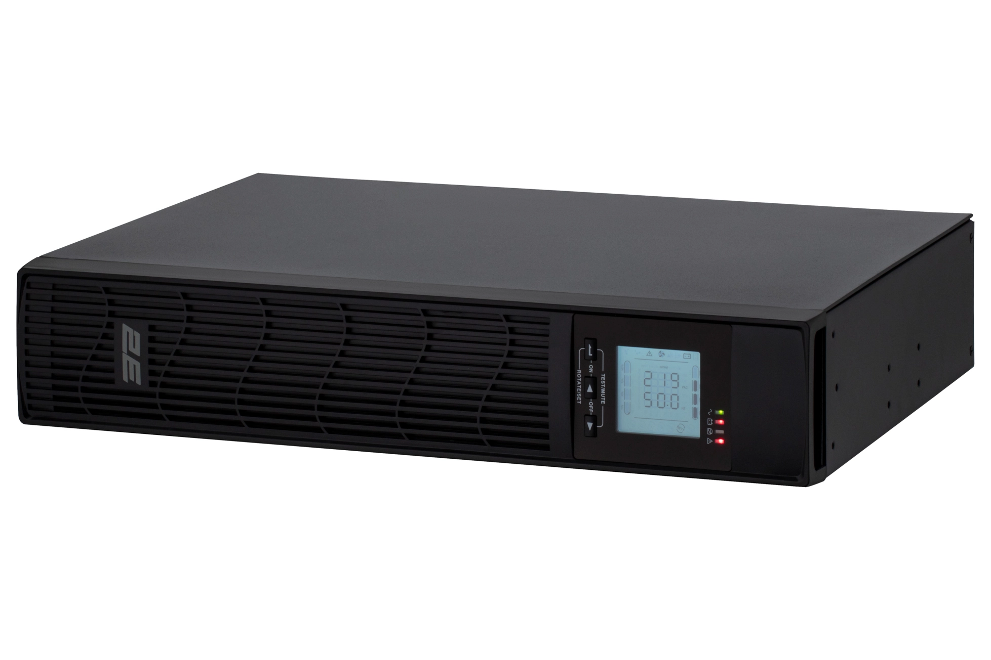 Джерело безперебійного живлення 2E PS1000RT, 1000VA/800W, RT2U, LCD, USB, 2xSchuko+1xC13 Фото - 1