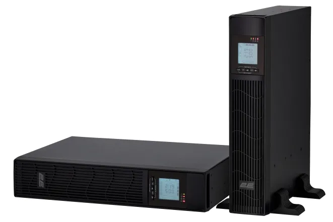 Источник бесперебойного питания 2E PS1000RT, 1000VA/800W, RT2U, LCD, USB, 2xSchuko+1xC13