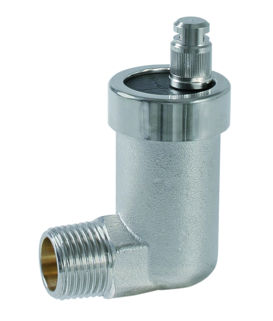 Автоматический воздухоотводчик угловой AFRISO 1/2" с клапаном "Aqua-Stop" (7775300)
