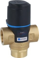 Клапан термостатический, смешивающий AFRISO ATM331 DN20, Rp 3/4", 20-43C, Kvs 1,6м3/ч (1233110)