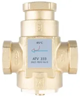 Термічний клапан AFRISO ATV 333, DN25, Rp 1", Kvs 9, номінальна температура 45 C (1633310)