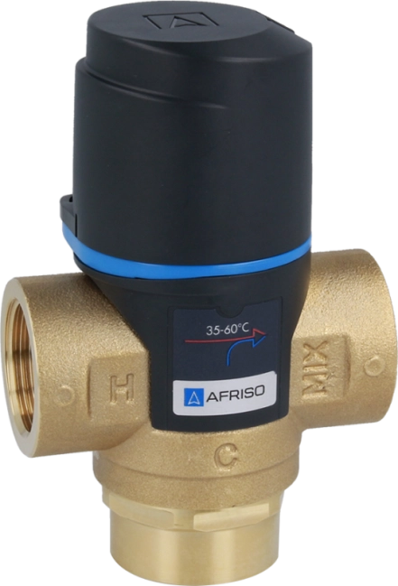 Клапан термостатичний, змішуючий AFRISO ATM331  DN20, Rp 3/4", 20-43C, Kvs 1,6м3/г (1233110)