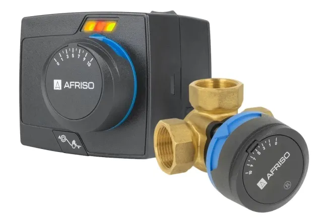 Комплект триходовий клапан AFRISO  ARV 384 Vario ProClick DN25 Rp1" Kvs 4,5-12 + Привід AFRISO ARM 323 ProClick (1338452)
