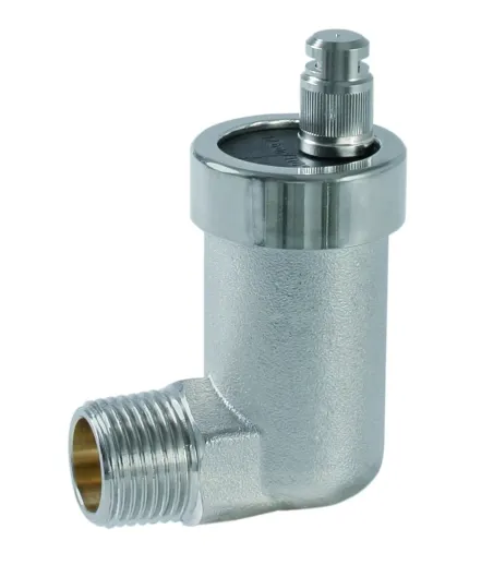 Автоматичний розповітрювач кутовий AFRISO 1/2" з клапаном "Aqua-Stop" (7775300)