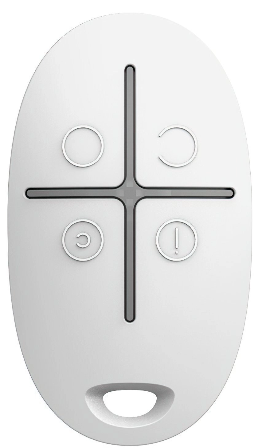 Брелок Ajax SpaceControl, jeweller, бездротовий, білий (000001157)