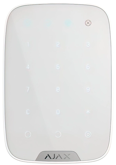 Беспроводная сенсорная клавиатура Ajax KeyPad EU белая (000005652)