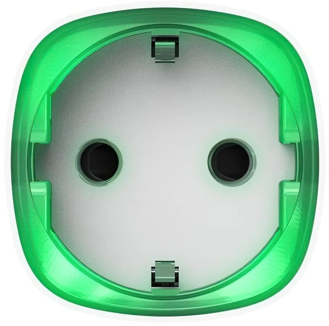 Розумна розетка Ajax Socket, 230V, 11А, 2.5 кВт, jeweller, бездротова, білий (000012320)