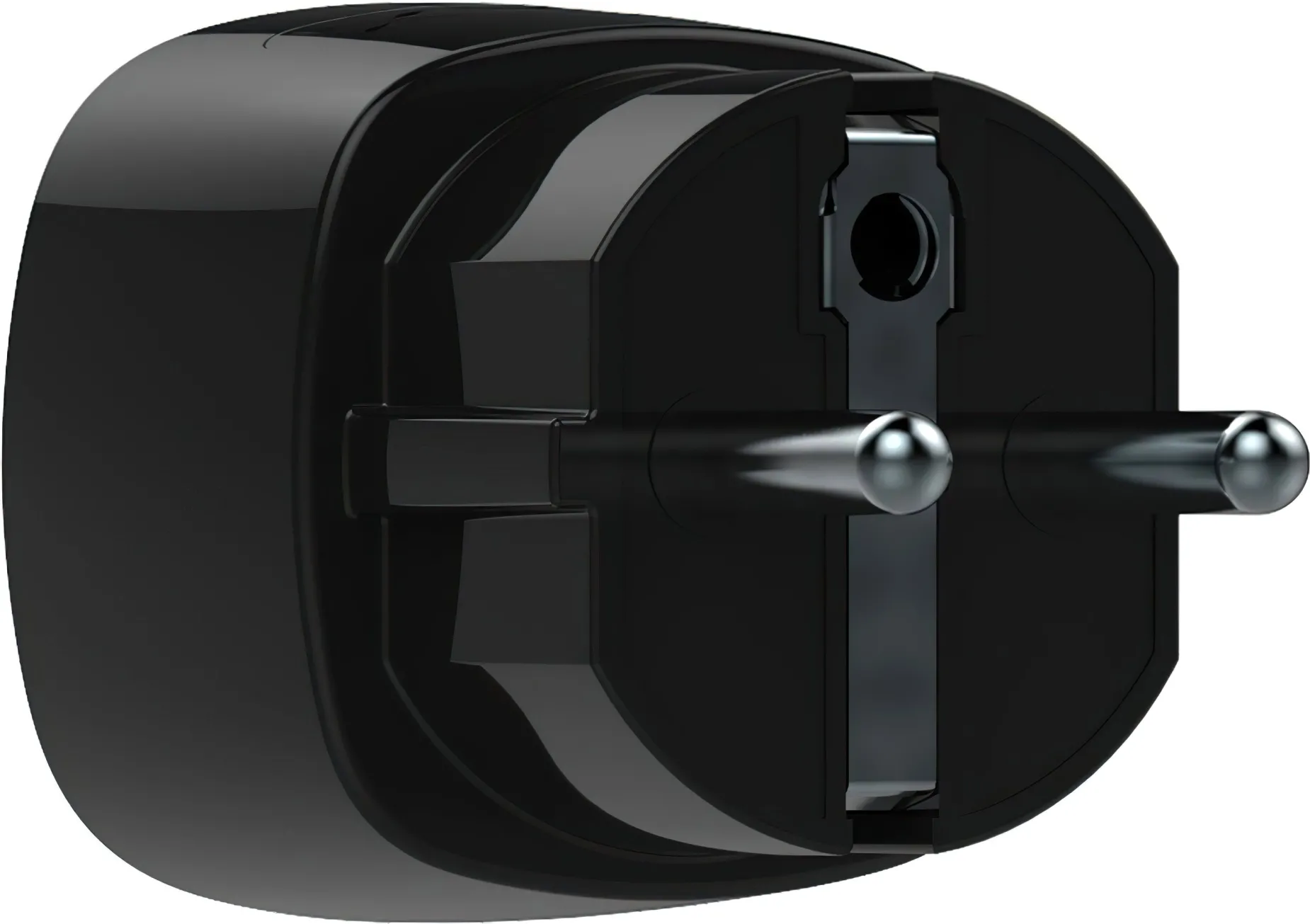 Розумна розетка Ajax Socket, 230V, 11А, 2.5 кВт, jeweller, бездротова, чорний (000012339) Фото - 3