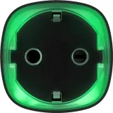 Розумна розетка Ajax Socket, 230V, 11А, 2.5 кВт, jeweller, бездротова, чорний (000012339)