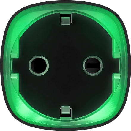 Розумна розетка Ajax Socket, 230V, 11А, 2.5 кВт, jeweller, бездротова, чорний (000012339)