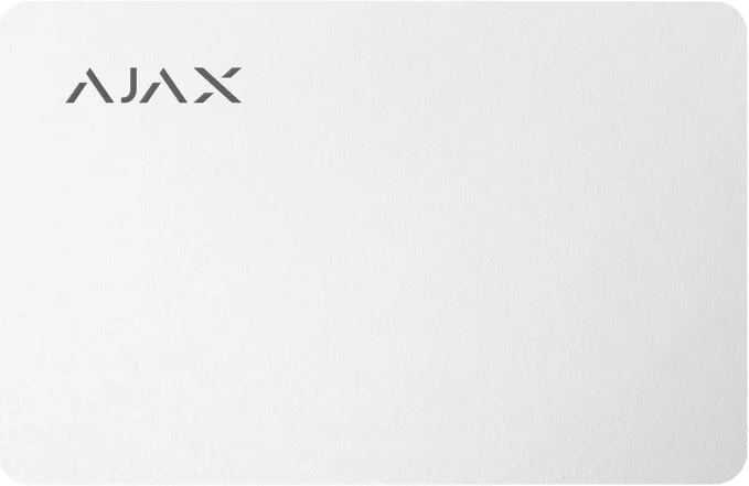 Безконтактна картка Ajax Pass біла, 3 шт. (000022786)