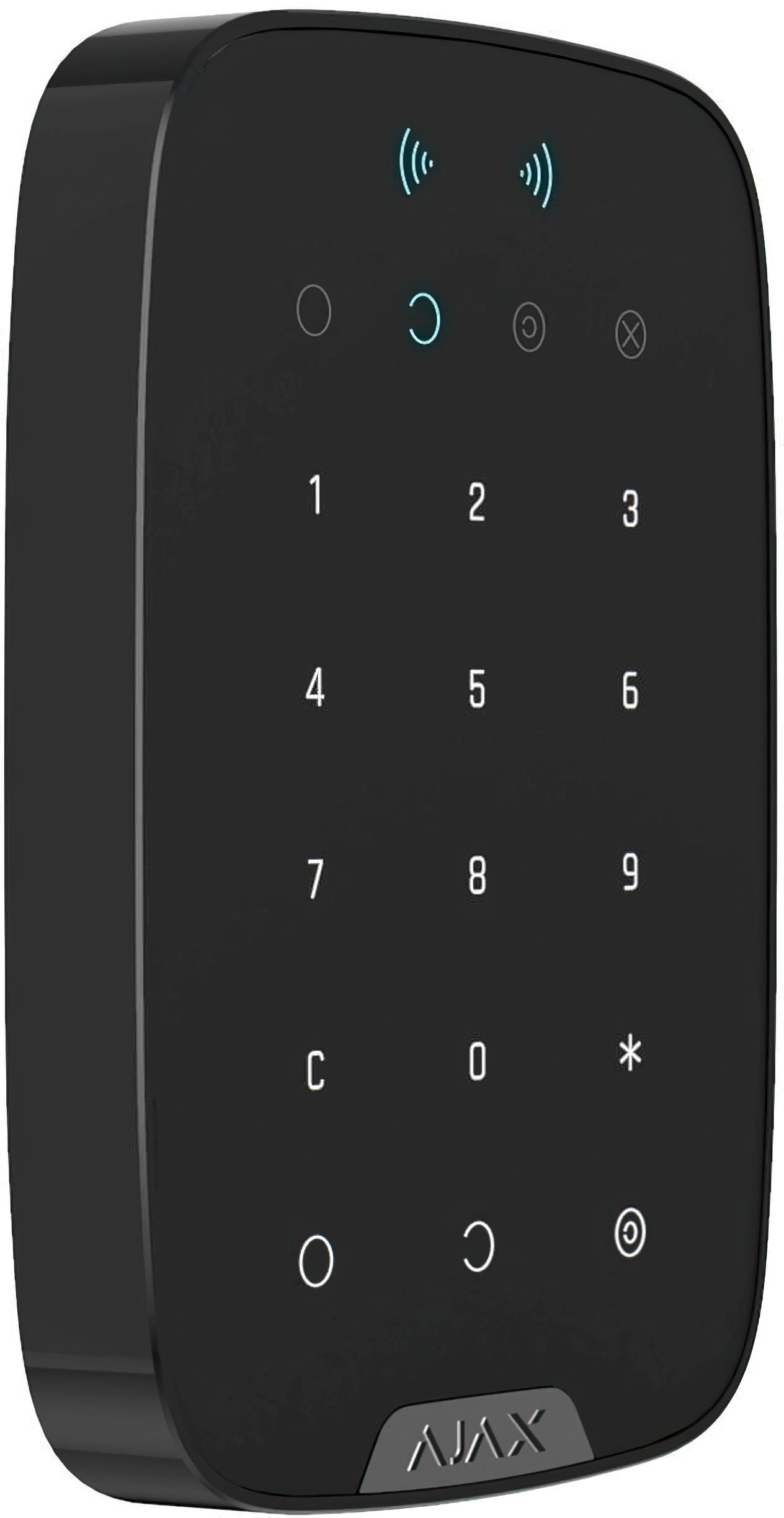 Бездротова сенсорна клавіатура Ajax KeyPad Plus чорна (000023069) Фото - 1