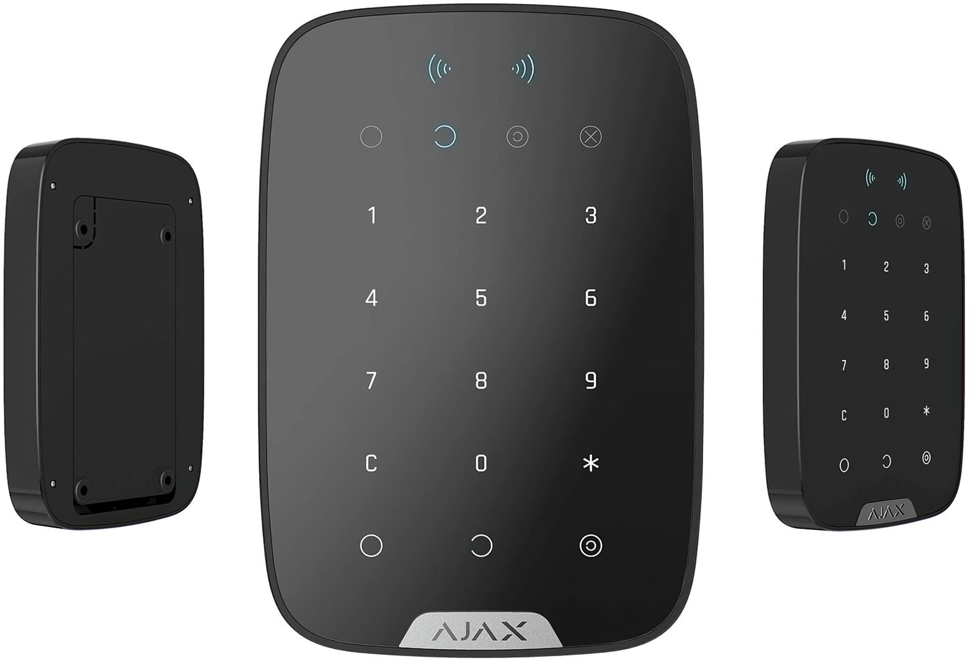 Бездротова сенсорна клавіатура Ajax KeyPad Plus чорна (000023069) Фото - 3