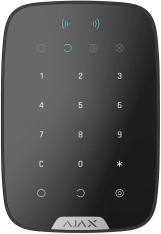 Бездротова сенсорна клавіатура Ajax KeyPad Plus чорна (000023069)