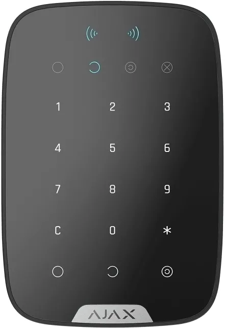 Беспроводная сенсорная клавиатура Ajax KeyPad Plus черная (000023069)