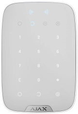 Бездротова сенсорна клавіатура Ajax KeyPad Plus біла (000023070)
