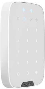 Бездротова сенсорна клавіатура Ajax KeyPad Plus біла (000023070) Фото - 1