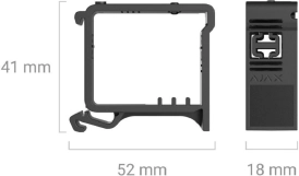 Тримач для фіксації на DIN-рейці Ajax DIN Holder for Relay та WallSwitch (000027623) Фото - 1