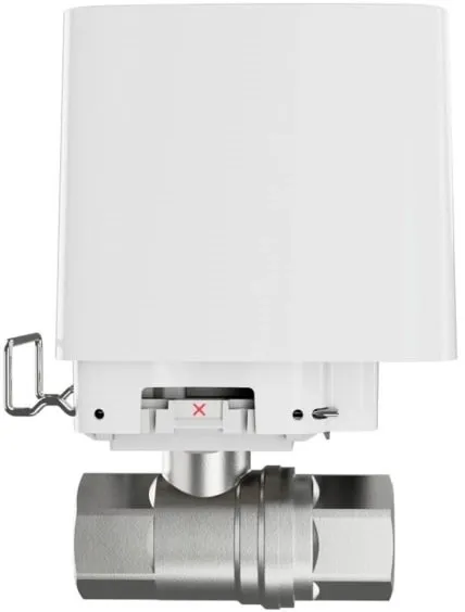 Розумний кульовий кран Ajax WaterStop 1/2" Jeweler, бездротовий, білий (000029710) Фото - 1
