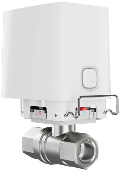 Розумний кульовий кран Ajax WaterStop 1/2" Jeweler, бездротовий, білий (000029710) Фото - 2