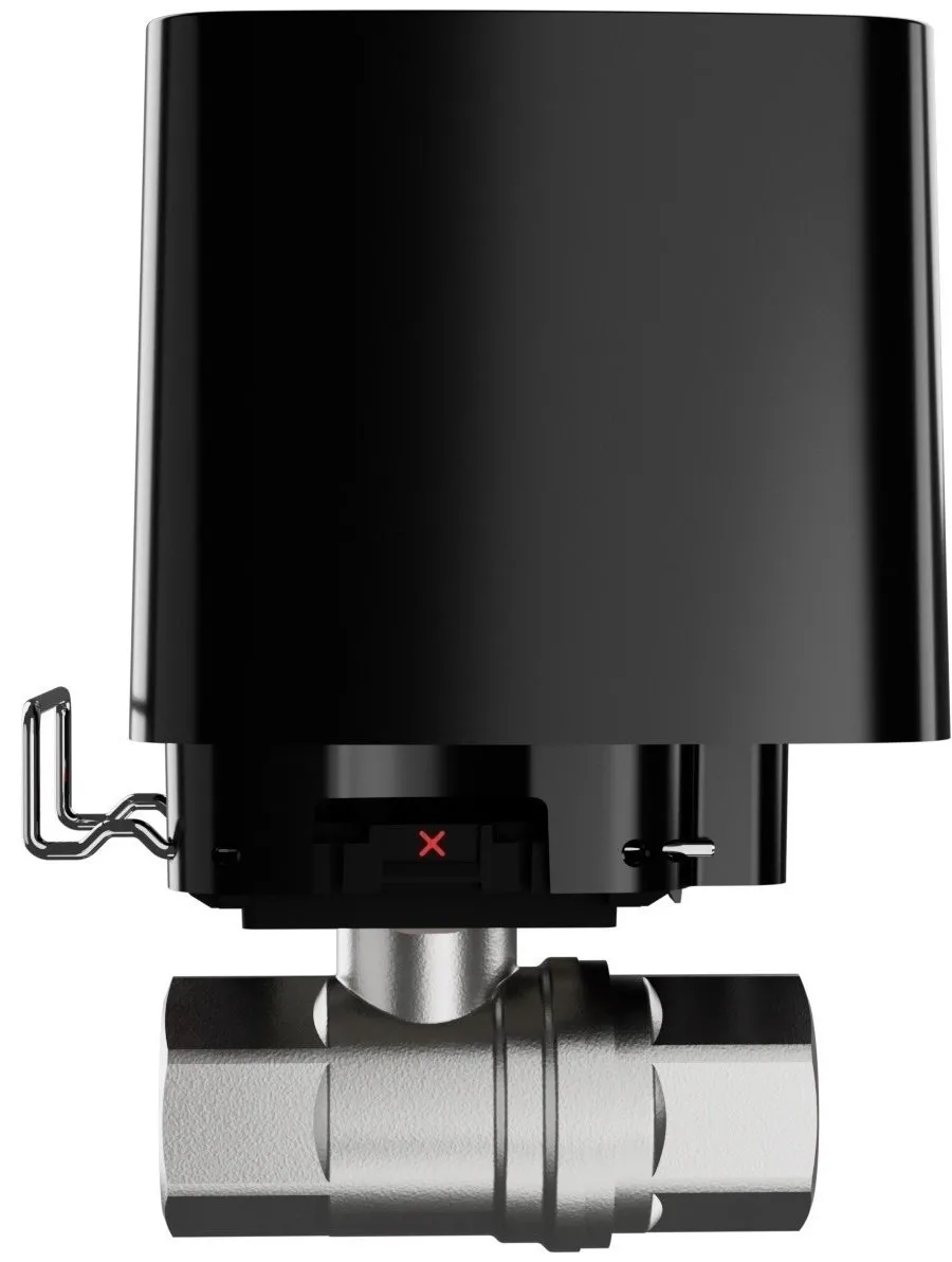 Розумний кульовий кран Ajax WaterStop 1/2" Jeweler, бездротовий, чорний (000029711) Фото - 4