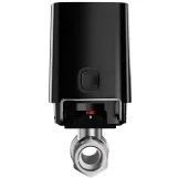 Розумний кульовий кран Ajax WaterStop 1/2" Jeweler, бездротовий, чорний (000029711)