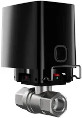 Розумний кульовий кран Ajax WaterStop 1/2" Jeweler, бездротовий, чорний (000029711) Фото - 2