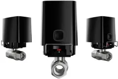 Розумний кульовий кран Ajax WaterStop 1/2" Jeweler, бездротовий, чорний (000029711) Фото - 7