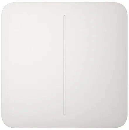 Кнопка для двухклавишного выключателя Ajax SoloButton 2-gang for LightSwitch, Jeweler, белый (000029791)