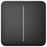 Кнопка для двухклавишного выключателя Ajax SoloButton 2-gang for LightSwitch, Jeweler, чорний (000029797)