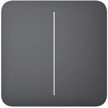 Кнопка для двухклавишного выключателя Ajax SoloButton 2-gang for LightSwitch, Jeweler, graphite (000029820)