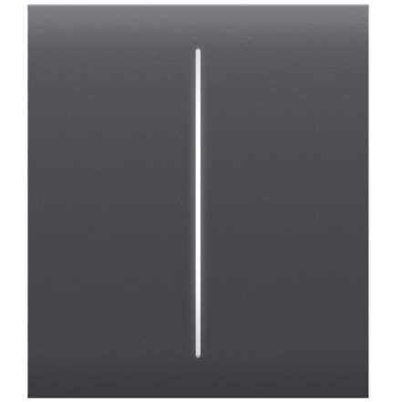 Кнопка центральная для двухклавишного выключателя Ajax CenterButton 2-gang for LightSwitch, Jeweler, graphite (000029824)