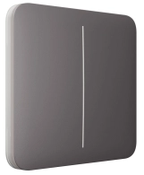 Кнопка для двухклавишного выключателя Ajax SoloButton 2-gang for LightSwitch, Jeweler, grey (000029826) Фото - 1