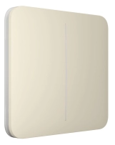Кнопка для двухклавишного выключателя Ajax SoloButton 2-gang for LightSwitch, Jeweler, ivory (000029832) Фото - 1