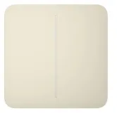 Кнопка для двухклавишного выключателя Ajax SoloButton 2-gang for LightSwitch, Jeweler, ivory (000029832)