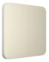 Кнопка для двухклавишного выключателя Ajax SoloButton 2-gang for LightSwitch, Jeweler, ivory (000029832) Фото - 1