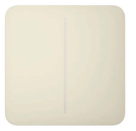 Кнопка для двухклавишного выключателя Ajax SoloButton 2-gang for LightSwitch, Jeweler, ivory (000029832)
