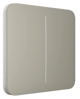 Кнопка для двухклавишного выключателя Ajax SoloButton 2-gang for LightSwitch, Jeweler, olive (000029838) Фото - 1