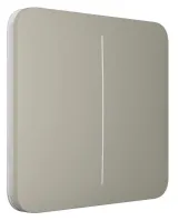 Кнопка для двухклавишного выключателя Ajax SoloButton 2-gang for LightSwitch, Jeweler, olive (000029838) Фото - 1