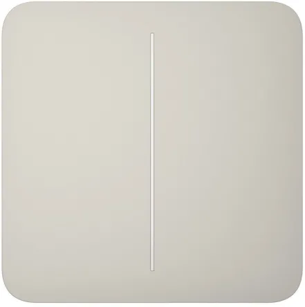 Кнопка для двухклавишного выключателя Ajax SoloButton 2-gang for LightSwitch, Jeweler, oyster (000029844)