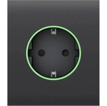 Центральная панель для встраиваемой розетки Ajax CenterCover for Outlet smart, Jeweler, беспроводная, graphite (000038788)