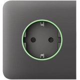 Боковая панель для встраиваемой розетки Ajax SideCover for Outlet smart, Jeweler, беспроводная, grey (000038808)