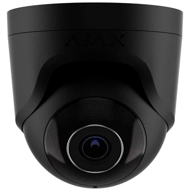 IP-камера дротова купольна Ajax TurretCam, 8мп, 4мм, Black (000039326)